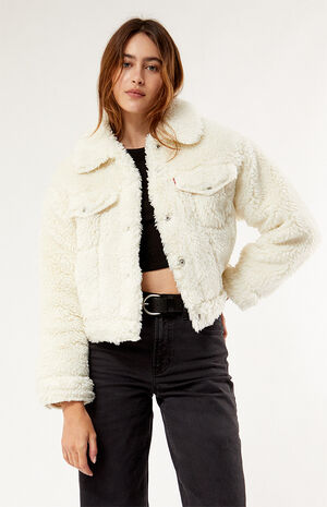Baby Bubble Sherpa Trucker Jacket image number 1