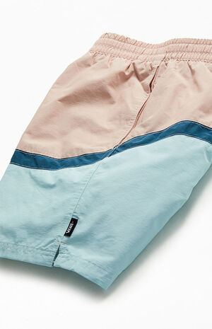 Wavy Primary Elastic 17" Swim Trunks image number 4