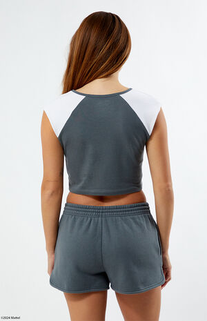 Rhinestone Dolphin Sweat Shorts image number 4