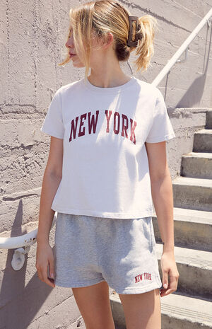Light Gray New York Rosa Sweat Shorts image number 2