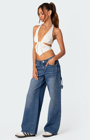 Cady Tie Front Cut Out Top image number 2