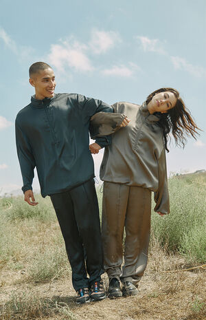 Eco Charmeuse Half-Zip Jacket image number 1