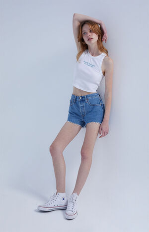 Striped 501 Original Denim Shorts image number 4