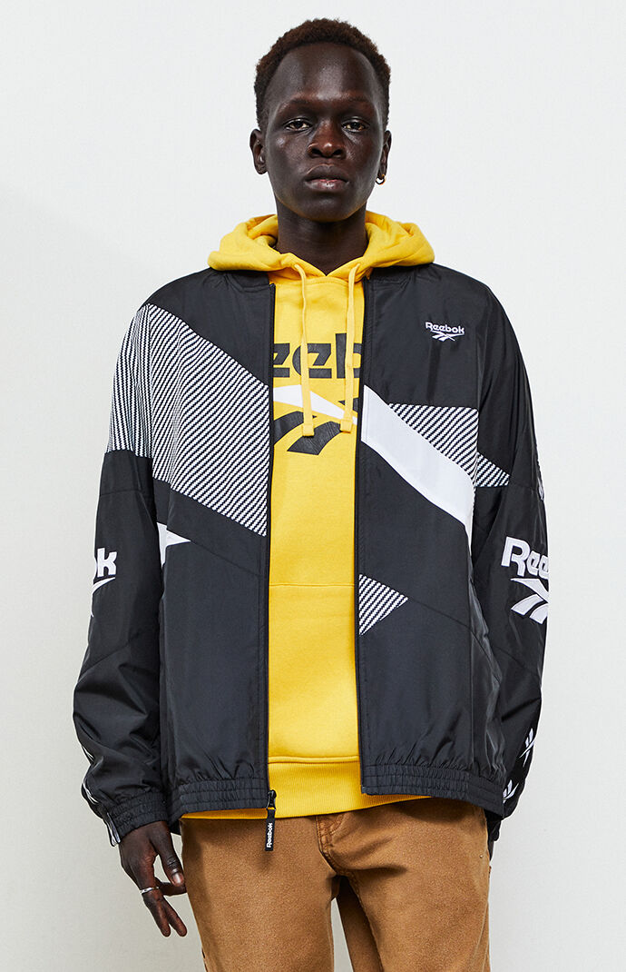 yellow reebok windbreaker