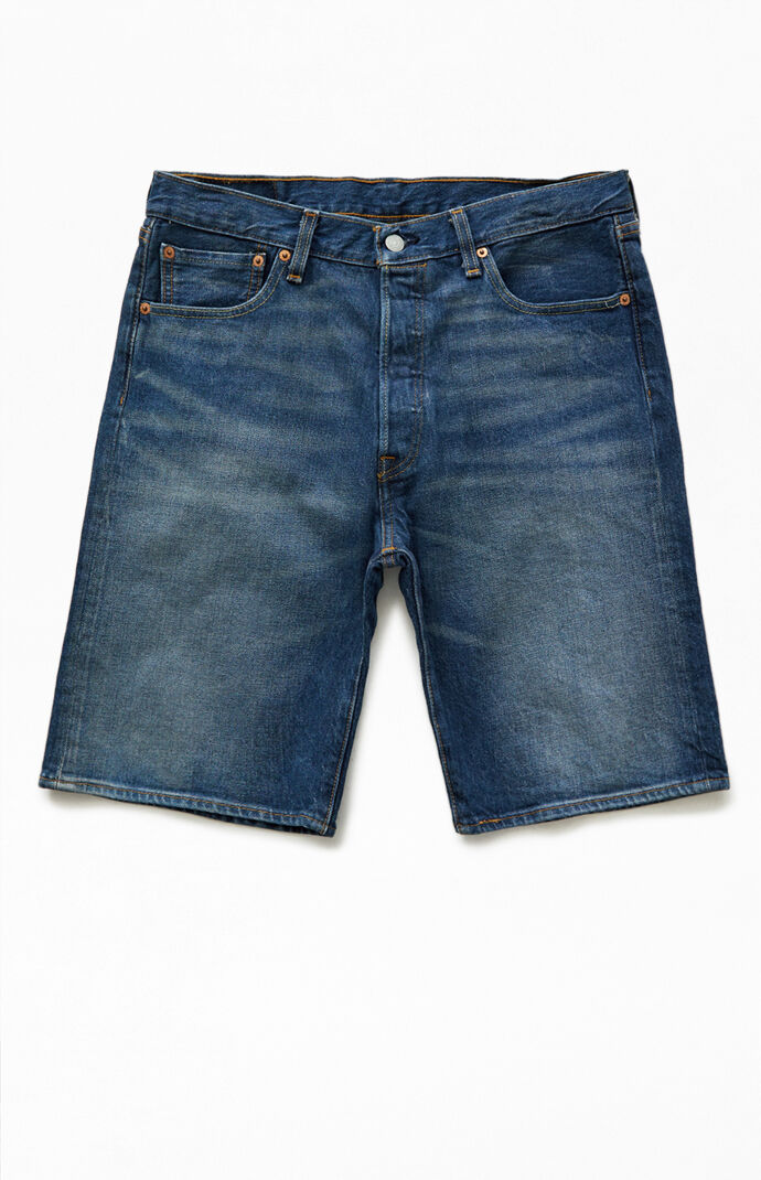 Dark Indigo 501 Hemmed Denim Shorts