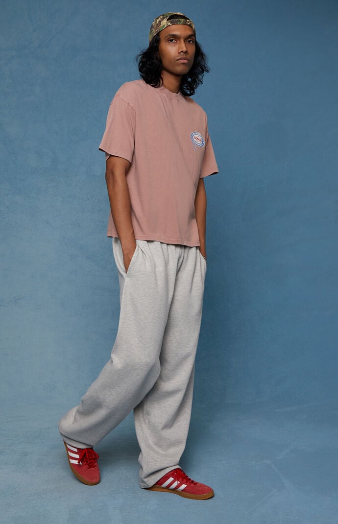 Pacsun Heather Gray Fleece Extreme Baggy Sweatpants