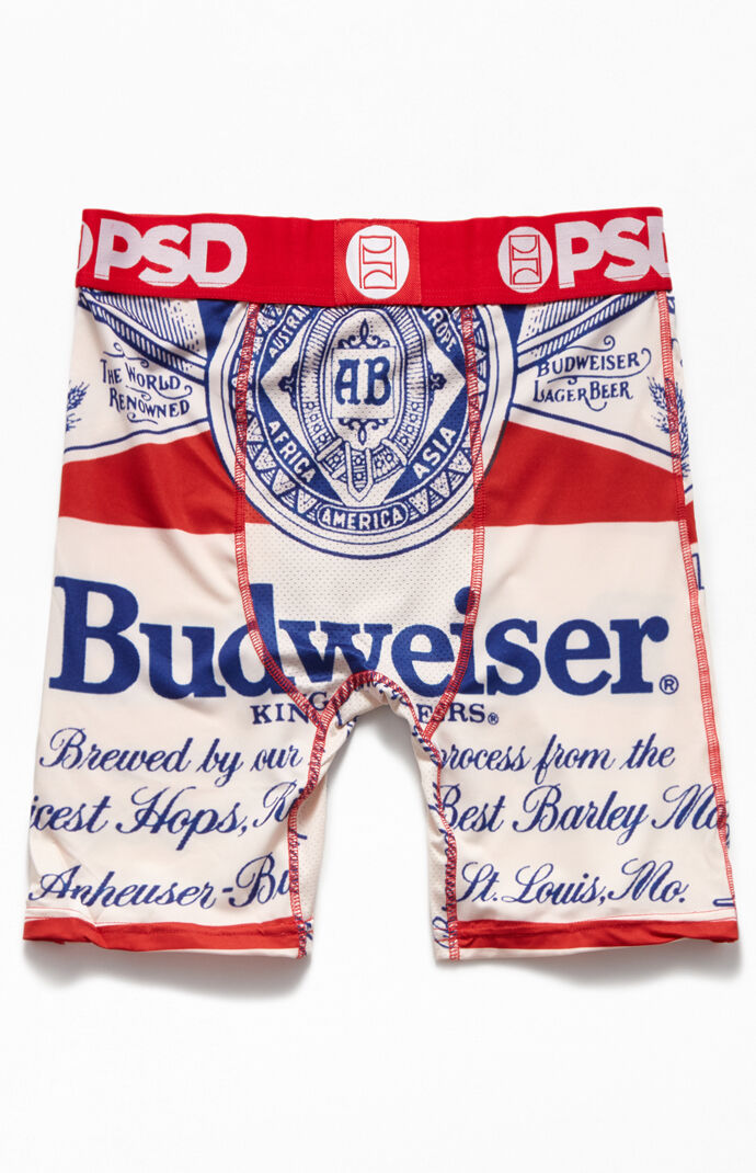 Bud Light Mens Underwear Soft Boxer Briefs Stretch Boxer Trunks