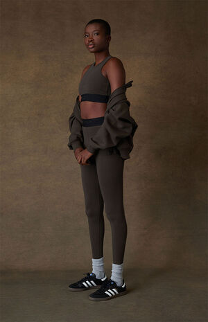 Women's Off Black Sport Leggings image number 6