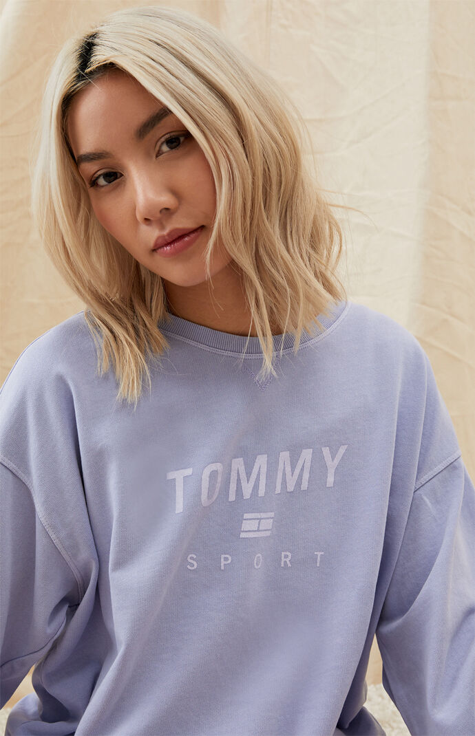 Tommy hilfiger vintage tommy 2025 boyfriend crew neck sweatshirt