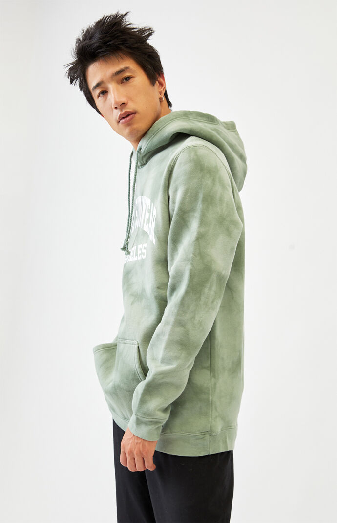 Tie-Dyed Teal LA Hoodie