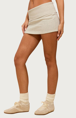 Nayel Fleece Foldover Mini Skirt image number 2
