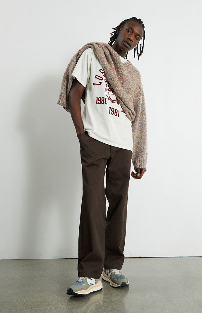 PacSun Brown Straight Loose Fit Chino Pants PacSun