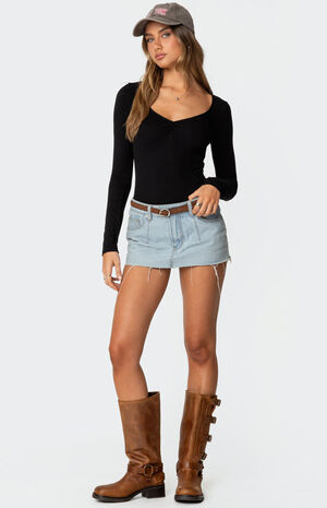 Jonah Long Sleeve V Neck Bodysuit image number 2