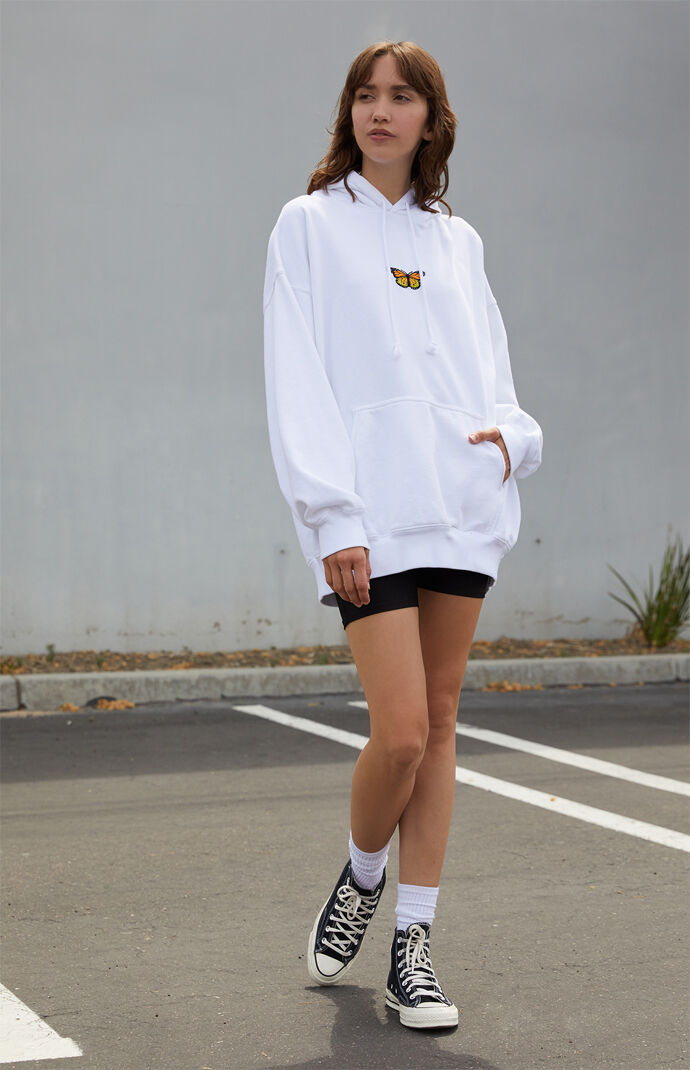 John Galt White Butterfly Hoodie at PacSun.com