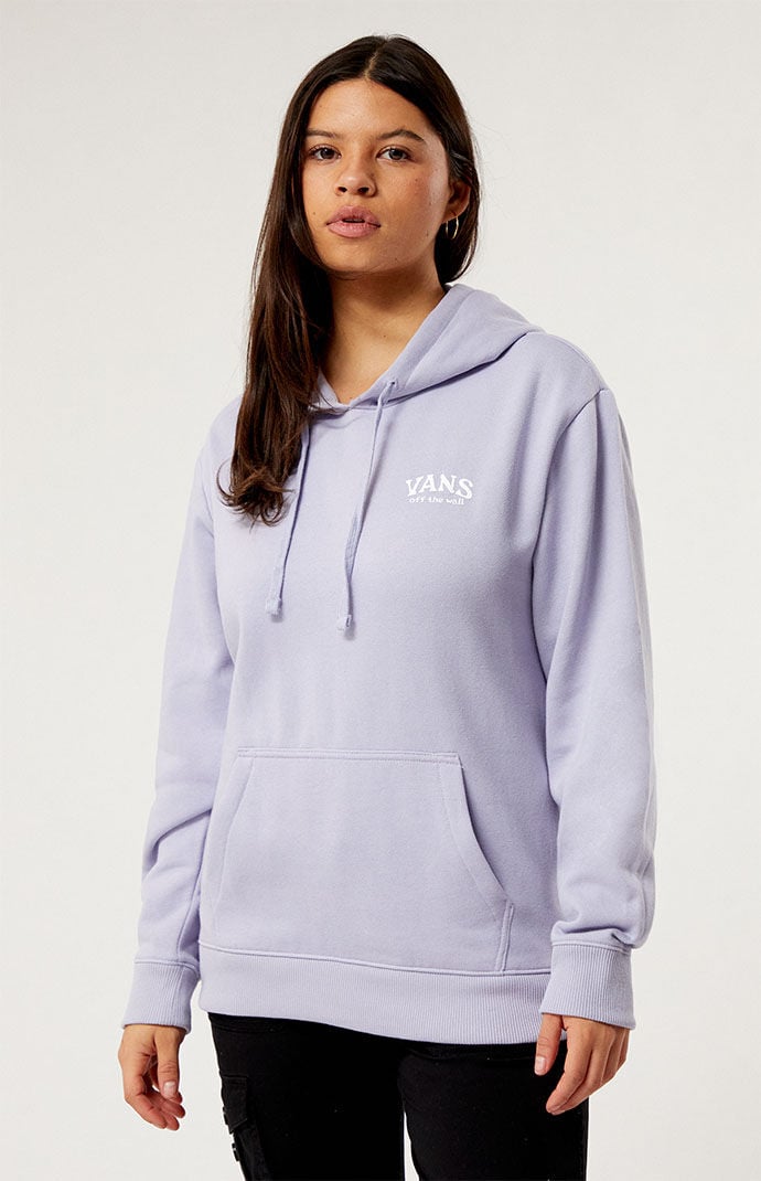 Purple vans top hoodie womens
