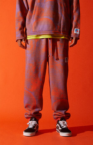 x Russell Athletic Rust Graphic Sweatpants image number 1