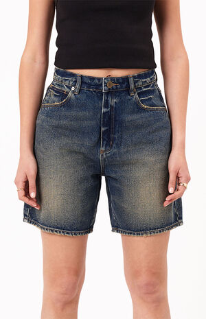 Carrie High Waisted Relaxed Denim Shorts