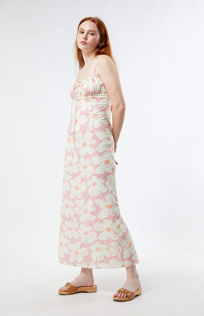 Rhythm Mimi Floral Gathered Maxi Dress PacSun