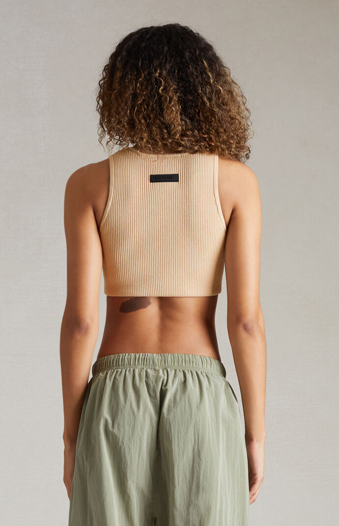 Fear of God ESSENTIALS Women's Gold Heather Sport Tank Top