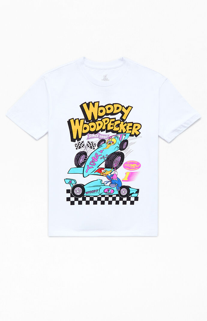 Kids Woody Woodpecker Racing T-Shirt | Pacsun