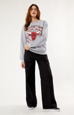 Chicago Bulls Chrome Lines Crew Neck Sweatshirt image number 3