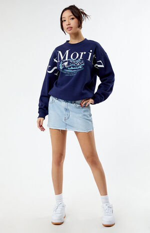 Navy St. Moritz Crew Neck Sweatshirt image number 3