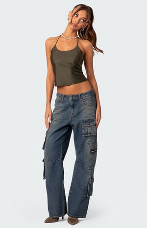 Sara Back Cut Out Tank Top image number 3