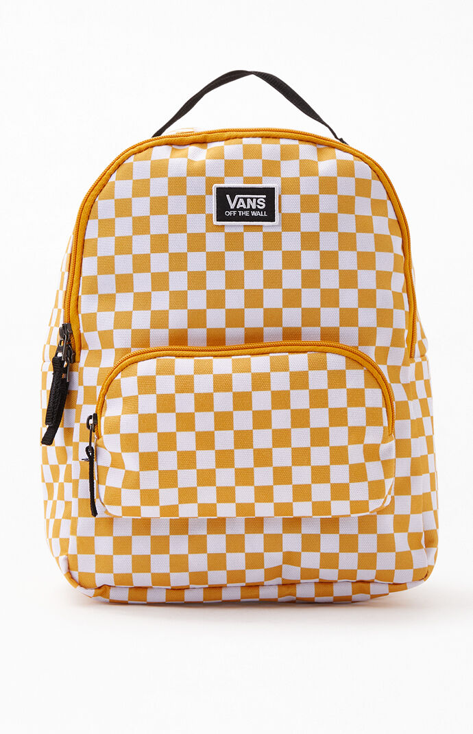 Vans Yellow Checkered Mini Backpack 