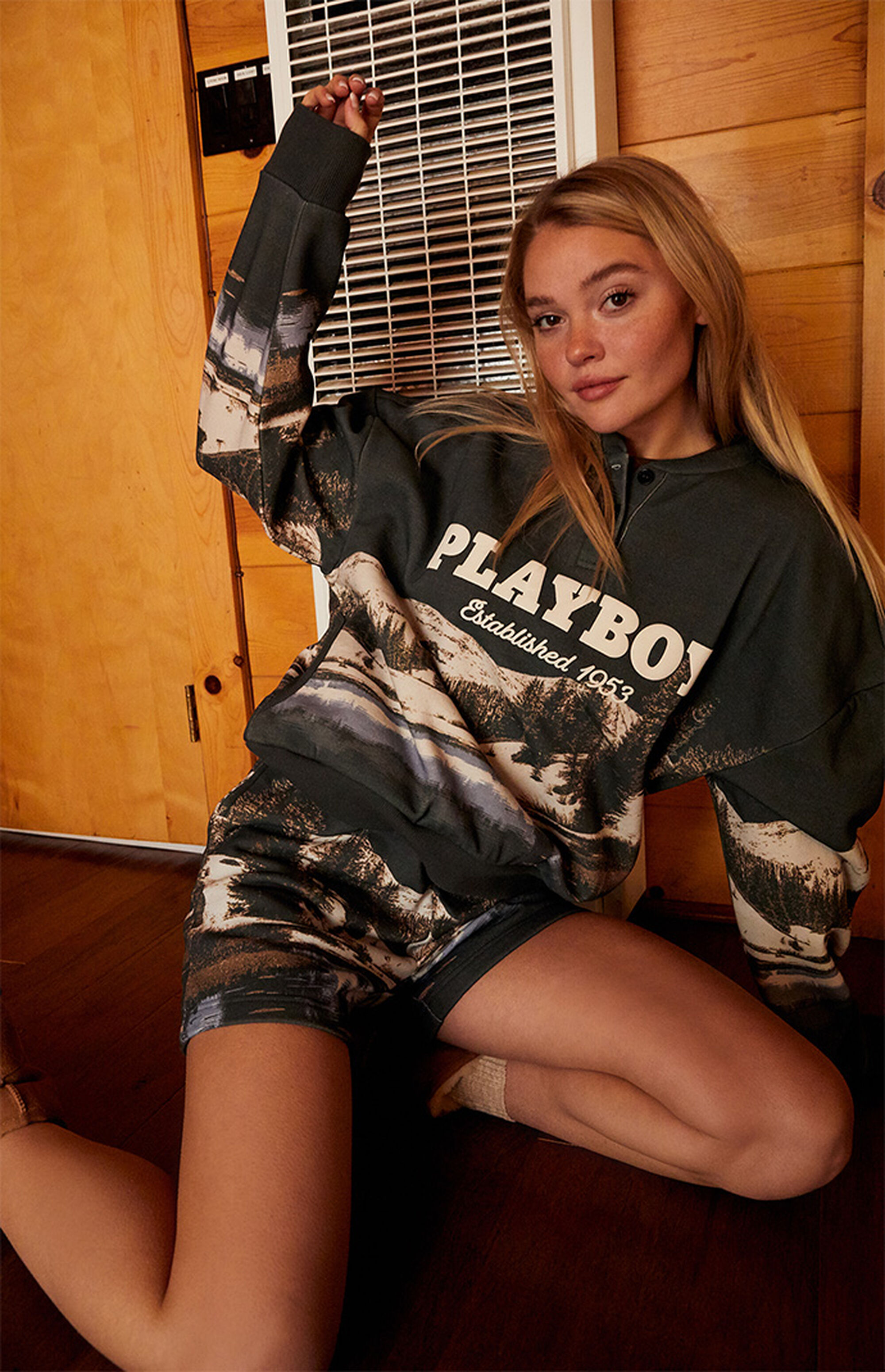 Playboy By PacSun Frontier Henley Sweatshirt PacSun