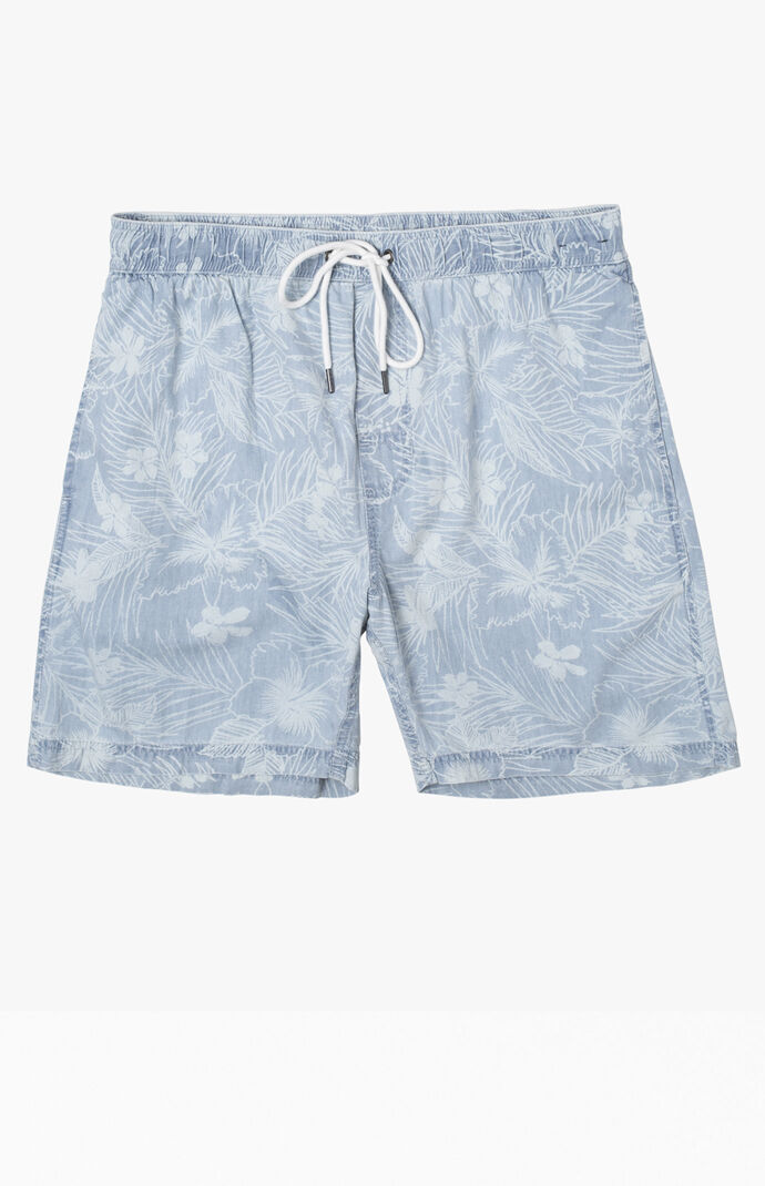 Dead Flag Elastic Waist Shorts