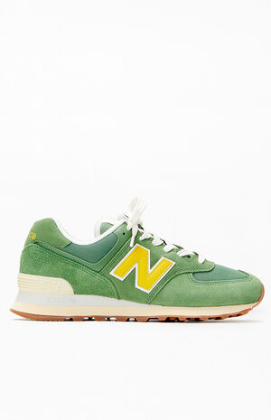 Women's Green 574 Sneakers image number 1