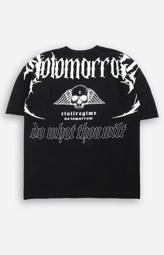 No Tomorrow x Civil Active Do What Thou Wilt Raw Hem T-Shirt | Pacsun