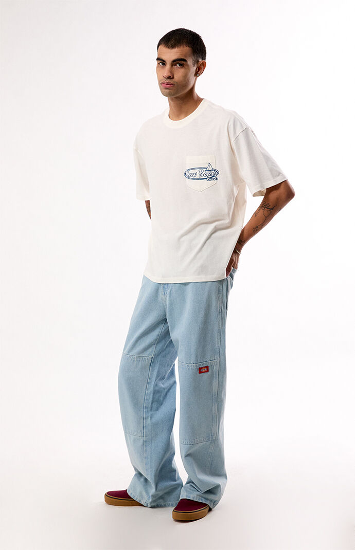 Dickies Light Blue Double Knee Loose Straight Jeans