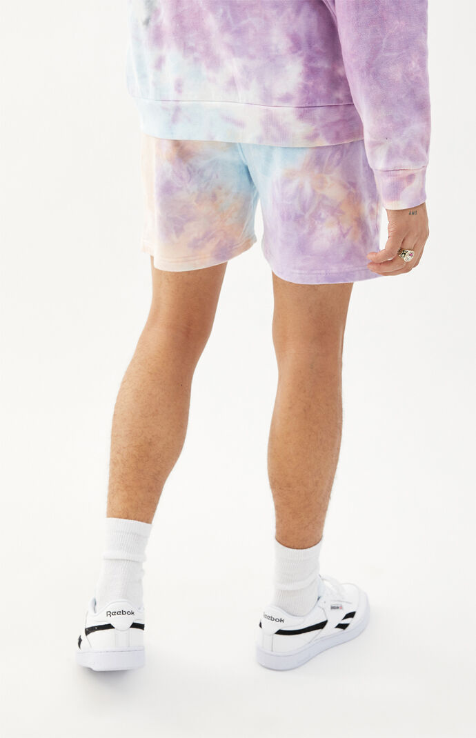 NASA Tie Dyed Sweat Shorts PacSun