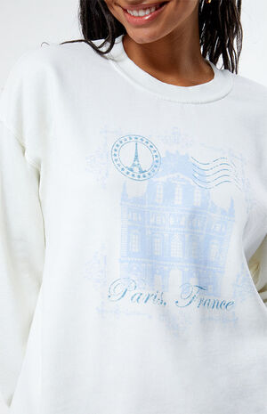Paris Louve Building Crew Neck Sweatshirt image number 2