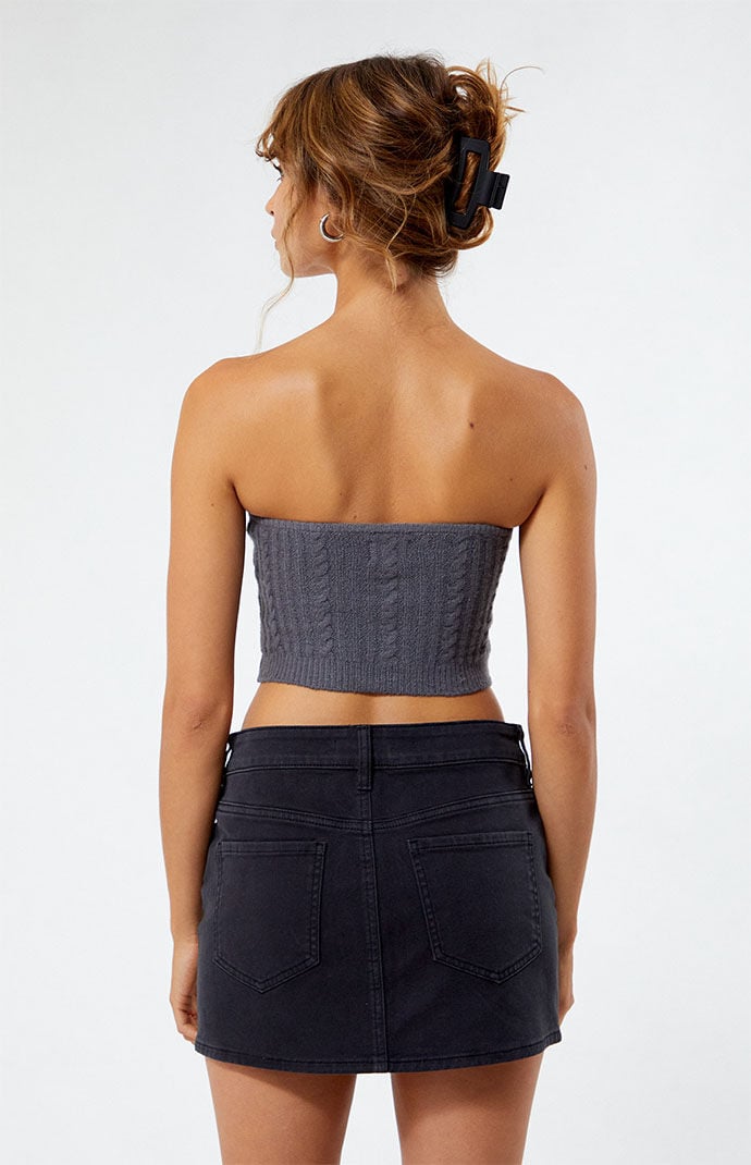 LA Hearts Cable Knit Tube Top PacSun