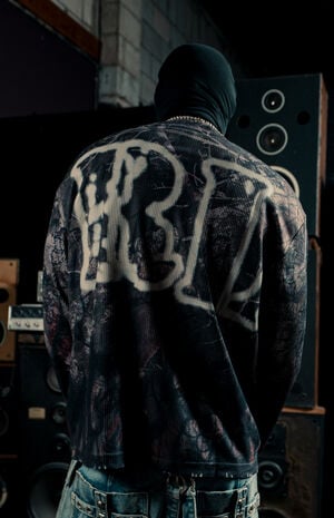 Gothic Flame Long Sleeve T-Shirt image number 4