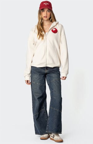 Magic 3 Oversized Zip Up Hoodie image number 3