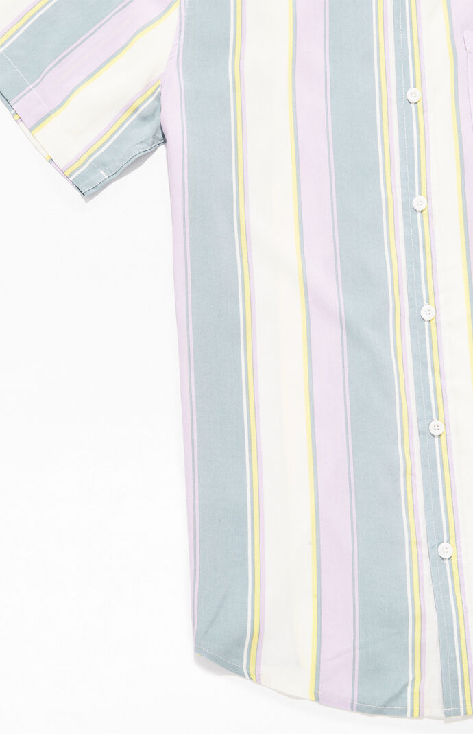 Travis Striped Short Sleeve Button Up Shirt