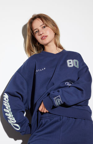 Athletics Surplice Crew Neck Sweatshirt image number 1