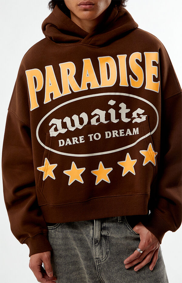 Pacsun Paradise Awaits Cropped Hoodie