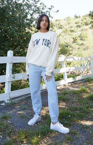 Cream New York Crew Neck Sweatshirt image number 4