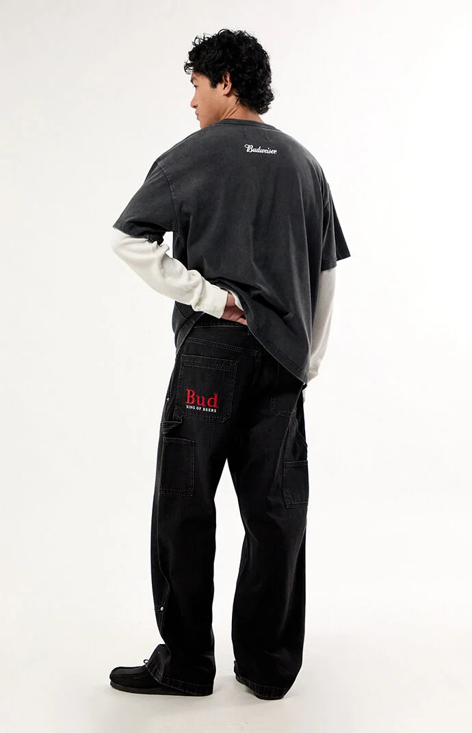 Budweiser by Pacsun Double Knee Carpenter Baggy Jeans