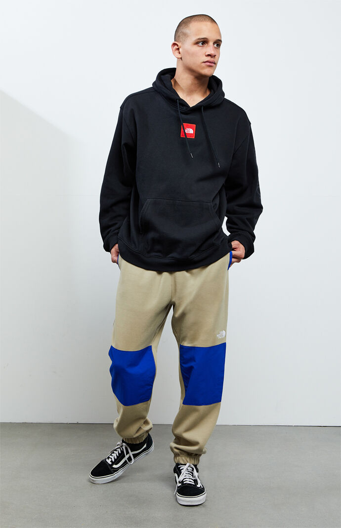 the north face mixed panel sweatpants