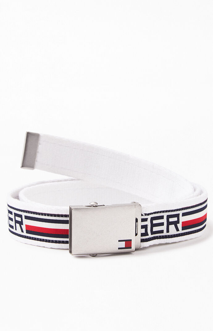 Tommy hilfiger web best sale belt
