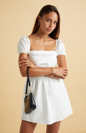 Puff Sleeve Ruched Mini Dress image number 2