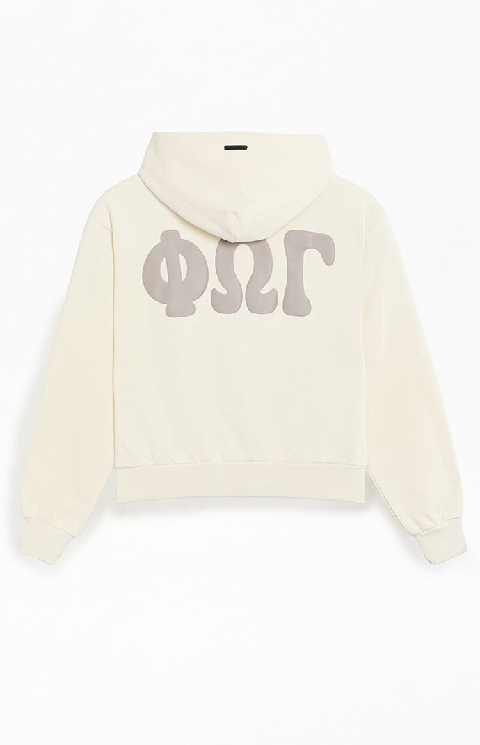 Fear of God ESSENTIALS Women's Ivory '90s Fleece Hoodie