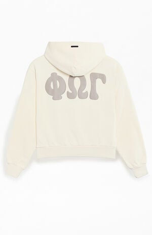 Women's Ivory '90s Fleece Hoodie image number 2
