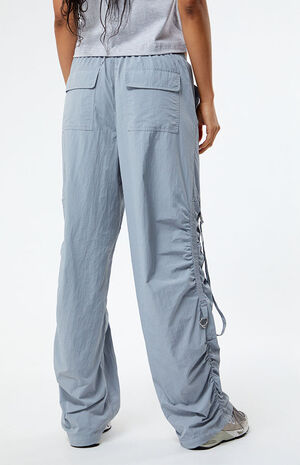 Ruched Low Rise Pull-On Pants image number 4