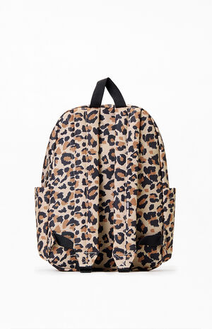 Kids Old Skool Leopard Backpack image number 2